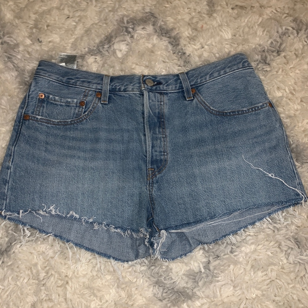 Levis 501 high rise shorts